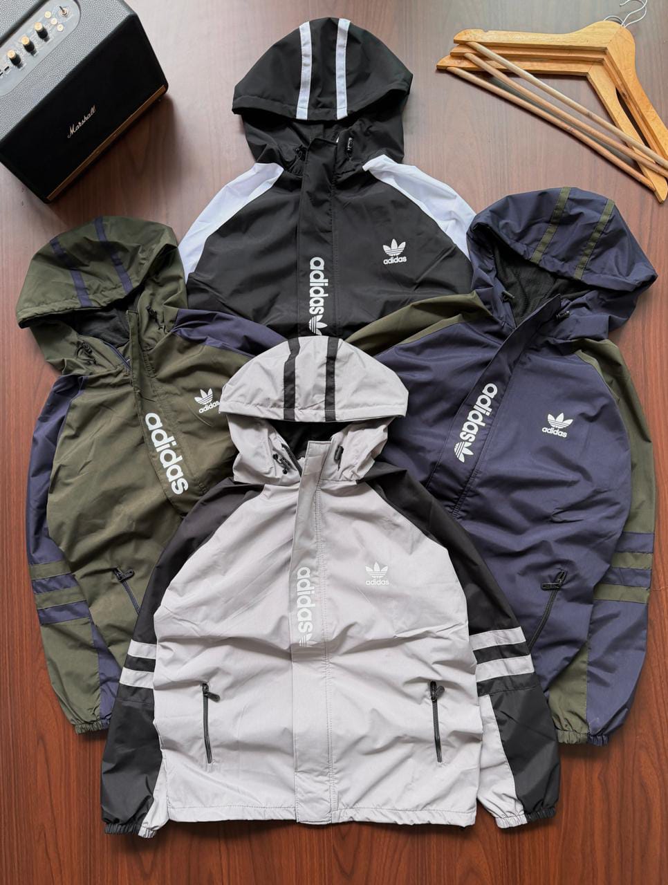 Premium Hooded Windbreaker Jacket | Lightweight Water-Resistant Zip-Up Jacket | Unisex
