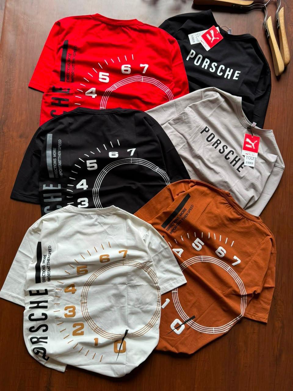 Porsche Oversized Graphic T-Shirt | Premium Cotton Streetwear Tee | Unisex