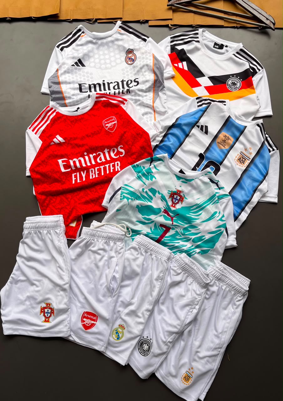 Premium Football Jersey & Shorts Set | Breathable Sports Kit | Unisex