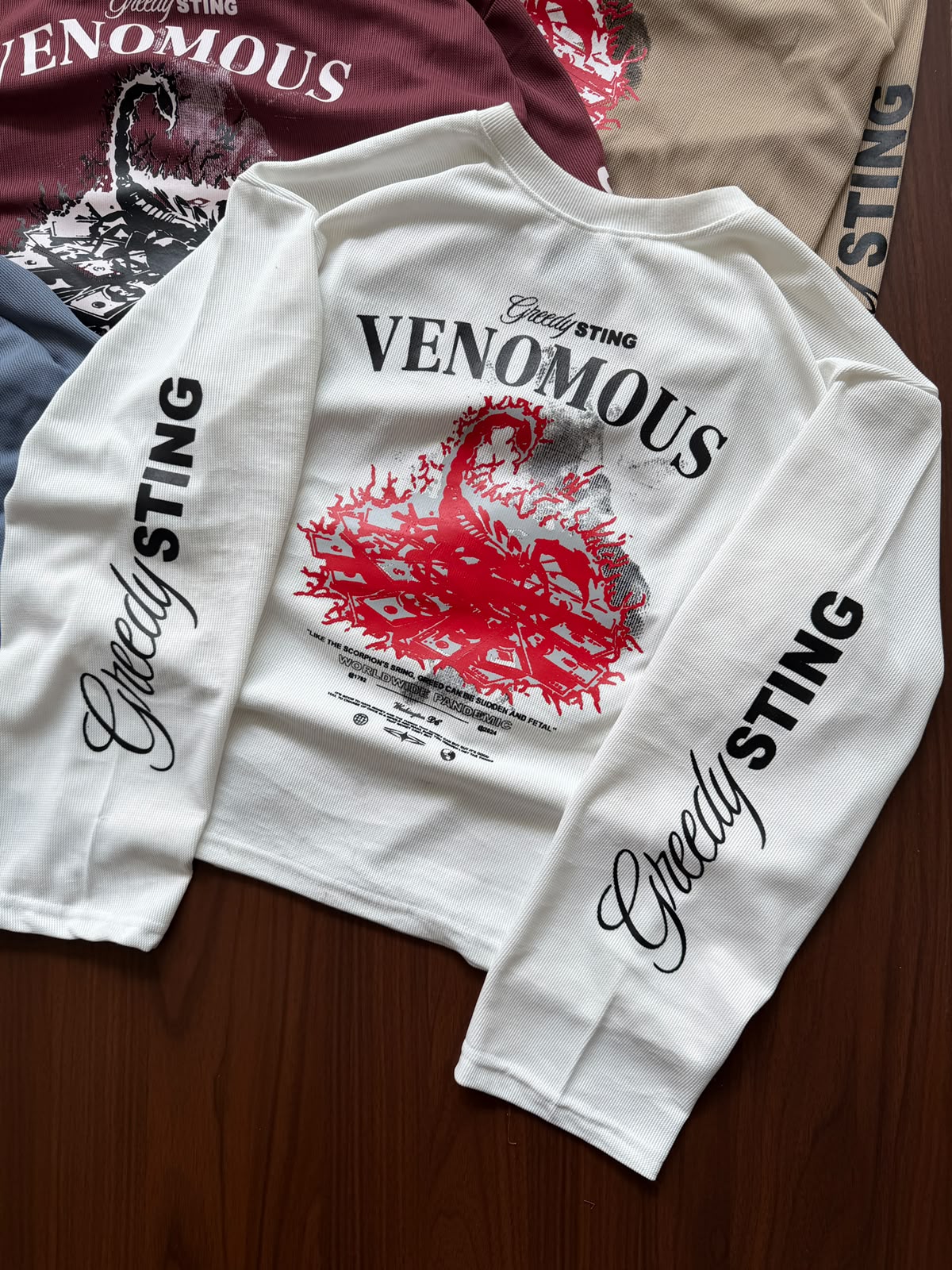 Venomous Graphic Oversized Full Sleeve T-Shirt | Premium Streetwear Cotton Tee | Unisex
